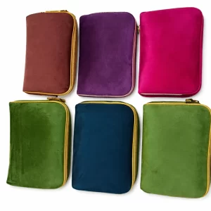 6.5Inch Pink Velvet Jewelry Pouches