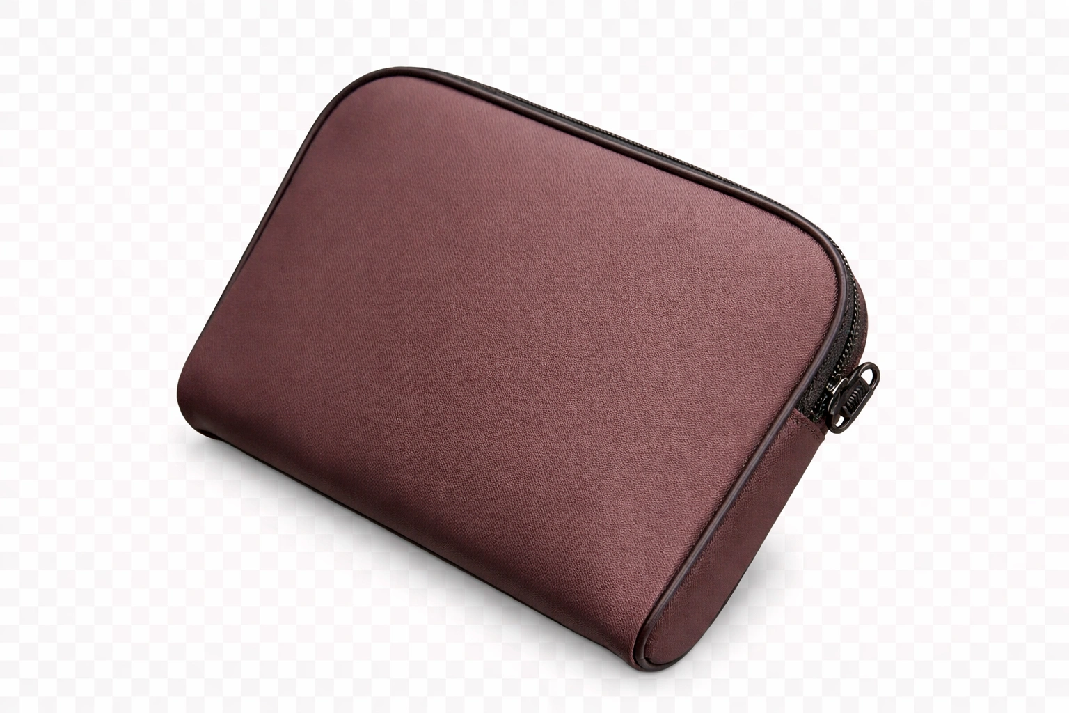 Plain Rexine Zipper Jewelry Bag - Image 3