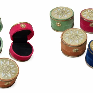 Round Jewelry Rings Box