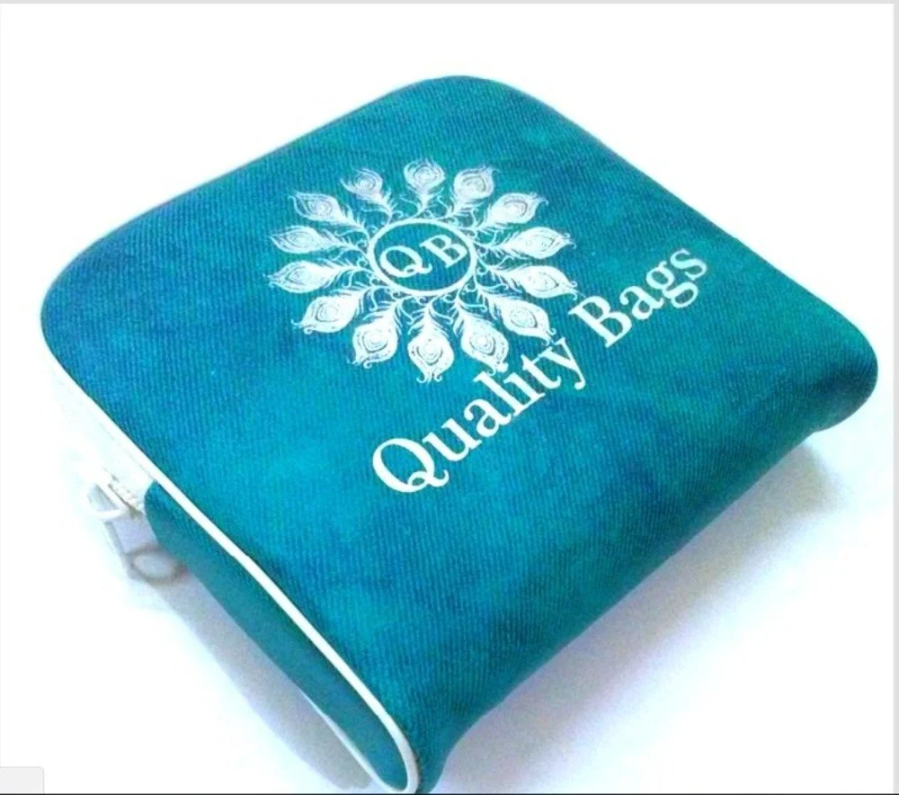 White Purple Rexine Jewelry Pouches - Image 2