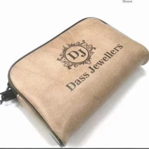 Rexine Zipper Jewelry Bag