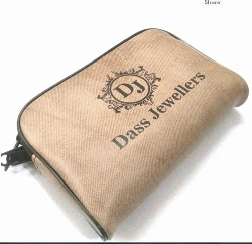 Rexine Zipper Jewelry Bag